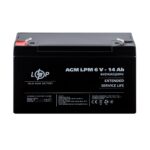 Розпродаж (4160) Акумулятор AGM LPM 6V - 14 Ah 09/23 - Зображення 2