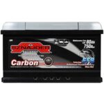 Автомобільний акумулятор SZNAJDER Carbon Start Stop EFB 80Аh 750А R+ (LB4) (580 08)