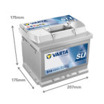 Автомобільний акумулятор VARTA Blue Dynamic (B18) 44Ah 440A R+ (LB1) (h=175) - Зображення 4