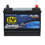 Автомобільний акумулятор  ZAP Carbon Start Stop EFB  Asia  70Аh 630А R+ (D26) (570 46)