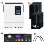 Комплект резервного живлення SMART-5.5kWSUNPV (5,5kW, 48V + 5kW LiFePO4 + 5,6kW сонячні панелі)