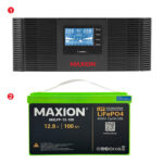 Комплект резервного живлення XL1200 (1.2kW, 12V + 1.2kW LiFePO4)